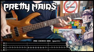 PRETTY MAIDS - Future world 🤖 (BASS TABS) [lyrics + PDF]