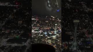 Seattle Night Flight | Space Needle #Shorts