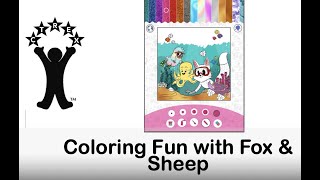 Coloring Fun with Fox & Sheep