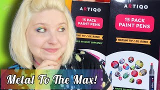 Art Product Review - ARTIQO Paint Pens / Painting on Metal