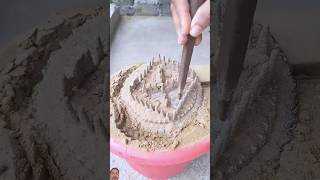 صهر المعادن صب علي الرمال صنعات جديده #satisfying #experiment #art #shorts