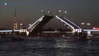 The Opening of The Palace Bridge in St.Petersburg