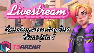 Grinding some trophies, 1v1 with subs etc.. T3 Arena livestream !! #5