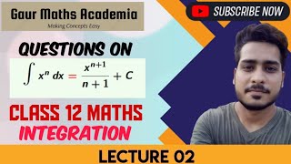 INDEFINITE INTEGRATION | FORMULAS OF INTEGRATION PART 1 | CLASS 12 MATHS | MATHS NOTES | CBSE | GMA