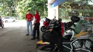 Pitstop at the Patah Geylang petrol station - Ducati Singapore owners club