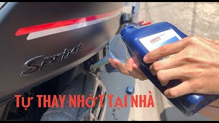 Hướng dẫn các vị trí thay nhớt tại nhà cho xe Vespa ( EuroLub oil )