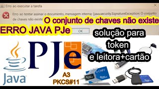 ERRO JAVA PJe O conjunto de chaves não existe -java security signatureException@traduzindocomputador