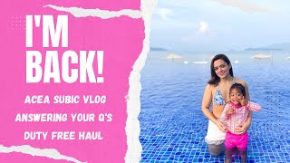 I'M BACK AFTER A YEAR! Life Update, Acea Subic Beach Vlog, Duty Free Haul, Nike Store Visit!