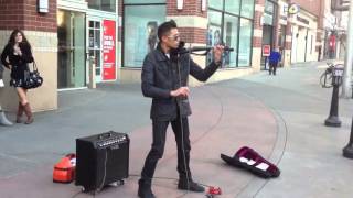 EPIC & AMAZING Street Musician On Violin