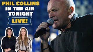 ITALIAN FRIENDS react to Phil Collins - In The Air Tonight LIVE (subs)