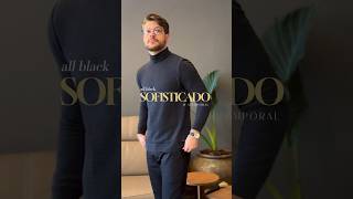 Look all black clássico e atemporal #modamasculina