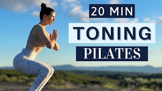 20 MIN TONING PILATES | Full Body | No Equipment