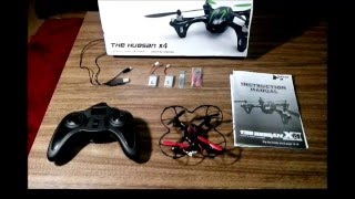 Drones ES - Hubsan X4 H107C com câmera 0 3MP abrindo caixa