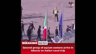 Desitdown News (Second group of asylum seekers arrive in Albania on Italian naval)#desitdown #news