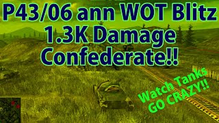 World of Tanks Blitz gameplay No Commentary | Confederate Medal | P43/06 ann