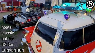 US Car CONVENTION Dresden, Ghostbusters ECTO 1 & Delorean DMC12 am hoots classic Stand 2021