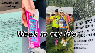 VLOG: WEEK IN MY LIFE ✨| BOOKING DRIVERS LICENSE TEST  🚘 + RUNNING 10KM WITH MY MOM 🏃🏾‍♀️