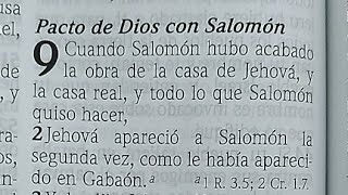 1 Reyes 9-10 (Pacto de Dios con Salomón) y 1 Corintios 13 (La preeminencia del amor) RVR1960