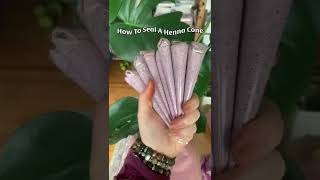 How to Seal a Henna Cone | Real-time Process #youtubepartner