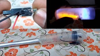 How To Make Mini Gun ( INJECTION LIGHTER GUN ) | Nithu E-Tech