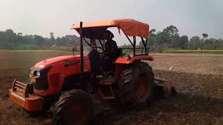 Kubota 4501 dry land performance  with shaktiman rotavetor