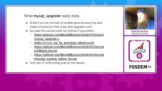 Upgrading to a newer major version of MariaDB - Valerii Kravchuk - FOSDEM 2021