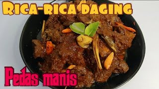 Resep rica-rica daging sapi | pedas manis