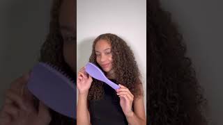 Curly Hair Detangling Routine With Tangle Teezer #shorts