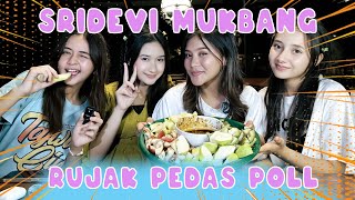 SRIDEVI DAN TEMEN-TEMEN MAGIC 5 MUKBANG RUJAK #sridevi #sridevida5 #magic5 #vlog