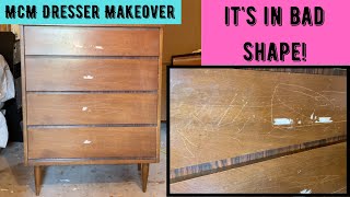 MCM Dresser Makeover || DIY Furniture Flip