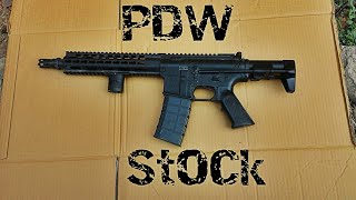 PDW Stock for ar15 predator n dcobra airsoft