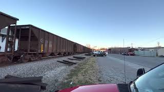 CSX SB Coal train 4541 and DPU 826 on the end. On the Henderson Sub in Springfield Tn 11/20/22