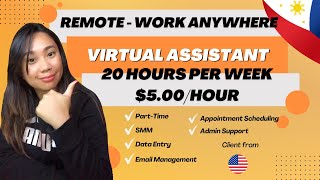 VIRTUAL ASSISTANT $5.00/HOUR PWEDE KA DITO REMOTE WORK