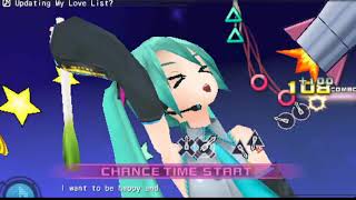 Project Diva PSP- Updating My Love List? Hard Mode Gameplay