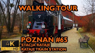 ⁴ᴷ⁶⁰ 🇵🇱 Poznan/Poland Walking Tour - #65 - Rataje: Train Station (January 2022) [4K]