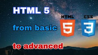 html 5 from basic to advanced