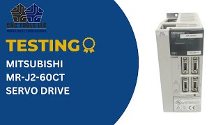 TESTING A MITSUBISHI MR-J2-60CT SERVO DRIVE #cnc #mitsubishi #servodrive #engineering #industrial