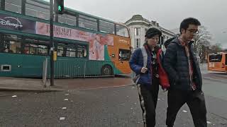 walkabout- drive video cardiff town centre march 2024