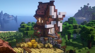 Minecraft | How to Build a Medieval Windmill Tutorial