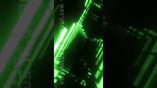 VJ LOOP 79 - Rectangular Tunnel & Green Cells - #shorts