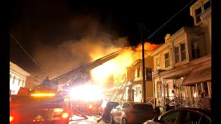 20221007 3rd alarm apartment building / row home fire with rescue Mahanoy City, Pennsylvania