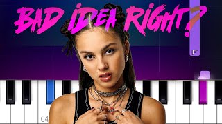 Olivia Rodrigo - bad idea right? | Piano Tutorial