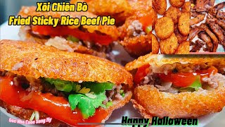 (Eng Cap)Xôi Chiên Bò Giòn Rụm,Ngọt Lịm/ Special Fried Sticky Rice Beef Pie @gocnhocuocsongmy#62