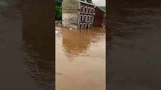 Наводнение в Бельгии. Город Льеж/Flooding in Belgium city of Liege. #shorts.