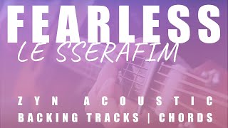 FEARLESS - LE SSERAFIM | Acoustic Karaoke | Chords