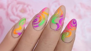 Fun Nail Art For Summer Using Neon Pigments!