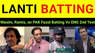 Ramiz Raja, Shoaib Akhtar, on Slow Batting PAK vs ENG Second Test | Pakistani Reaction, Wasim Akram