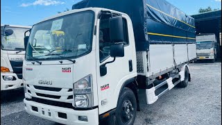 Isuzu NQR550 tải 5.8 tấn Thùng Bạt 7 Bửng Dài 6.2 mét | 📲📲 Liên Hệ : 0909.05.7770 Mr.Vũ