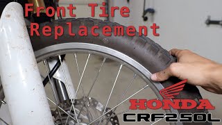 Front Tire Replacement | Honda CRF250L