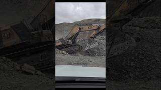 Cat 349 excavator taken out of coal mine in one go ]💚#shorts #devekmachine💯